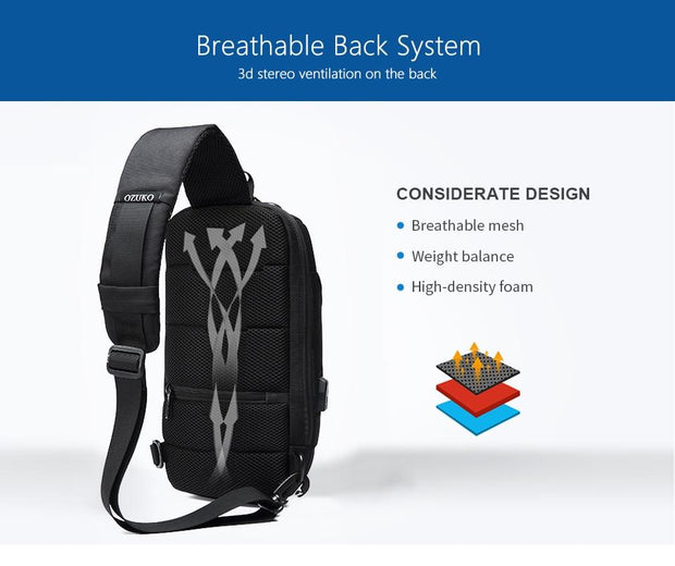 Multifunction Crossbody Bag for Men