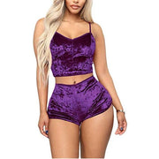 Velvet Nightwear Lingerie Sets